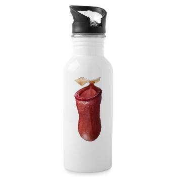Nepenthes ventricosa - Trinkflasche mit integriertem Trinkhalm - Weiß - Rechts