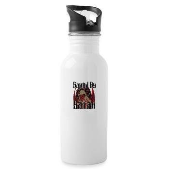 Satan Beelzebub Teufel Gothic Pentagram Mystisch - Trinkflasche mit integriertem Trinkhalm - Weiß - Rechts