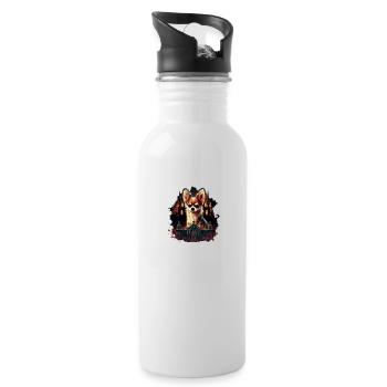 Chihuahua Costume d'Halloween - Citrouille - Gourde avec paille intégrée - blanc - Droite