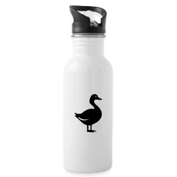 Duck - Water bottle with straw - white - Right