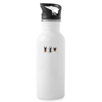 insek 23 - Trinkflasche mit integriertem Trinkhalm - Weiß - Rechts