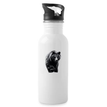 KATJA totale SW - Trinkflasche mit integriertem Trinkhalm - Weiß - Rechts
