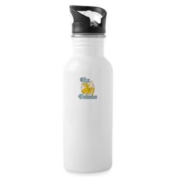Banana Top Banana Gift - Water bottle with straw - white - Right