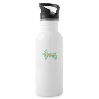 Naher Understadt Crozon - Trinkflasche mit integriertem Trinkhalm - Weiß - Rechts