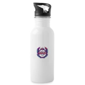 Thailand Crew Bunt - Trinkflasche mit integriertem Trinkhalm - Weiß - Rechts