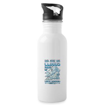 What Are Clouds Made Of, Linux Servers Mostly 25 - Water bottle with straw - white - Right