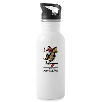 LE FAMEUX POLO DE RUGBY ! - Gourde avec paille intégrée - blanc - Droite