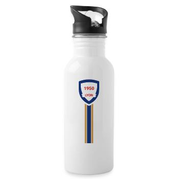 Lyon football club - Gourde avec paille intégrée - blanc - Droite
