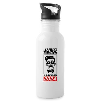 Bachelor party 2024 - Water bottle with straw - white - Right