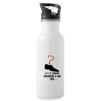 ist FT2 Schuh - Trinkflasche mit integriertem Trinkhalm - Weiß - Rechts