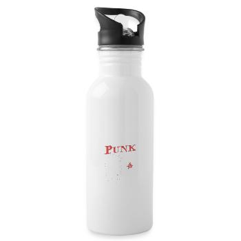 Punks Not Dead, punk depuis 1965, 59 ans et - Gourde avec paille intégrée - blanc - Droite