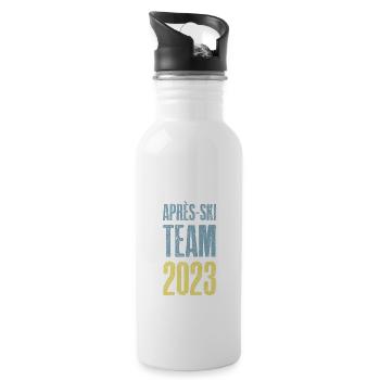 Après Ski 2023 Krone - Water bottle with straw - white - Right