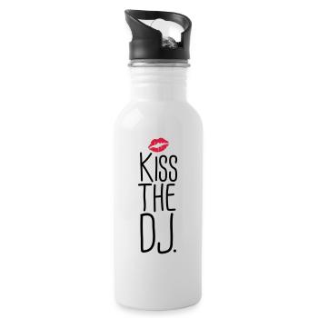 dj - Botella cantimplora con pajita integrada - blanco - dcha.