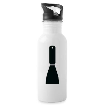 Minimalist Spatula – Craftsmanship - Water bottle with straw - white - Right