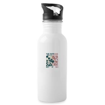 ISFJ × ESTJ – Heart-driven plans, soul-led results - Water bottle with straw - white - Right