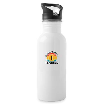 Isabell - Trinkflasche mit integriertem Trinkhalm - Weiß - Rechts
