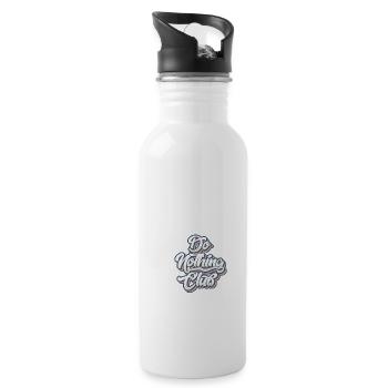 Do nothing Club Exclusiver Gammeln Arbeit Chiller - Trinkflasche mit integriertem Trinkhalm - Weiß - Rechts