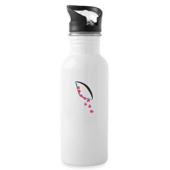 Ojolagrimas Amore - Trinkflasche mit integriertem Trinkhalm - Weiß - Rechts