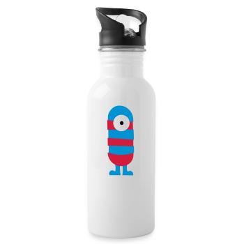 monster - Water bottle with straw - white - Right