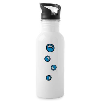 soap bubble ball ball ball - Water bottle with straw - white - Right