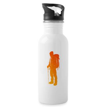 Grimpeur Homme Grimpeur Grimpeur Femme - Gourde avec paille intégrée - blanc - Droite