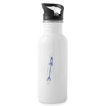 arrow for white - Water bottle with straw - white - Right