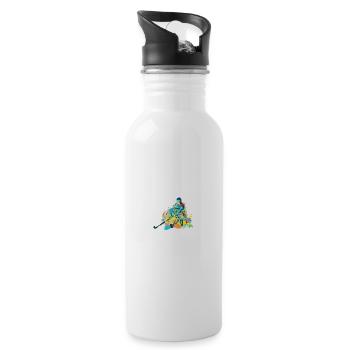 Field Hockey Player Indoor Hockey Hockey Game - Water bottle with straw - white - Right