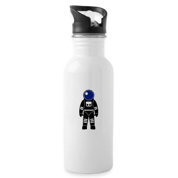 Astronaute - Gourde avec paille intégrée - blanc - Droite