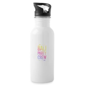 Bali Party Crew Colorful - Water bottle with straw - white - Right