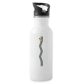 climbing ladder climbing ladder cycling mountain s - Water bottle with straw - white - Right