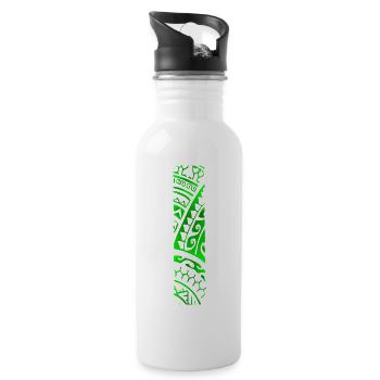 REVA (green) - Water bottle with straw - white - Right