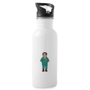 Uskan Leila - Water bottle with straw - white - Right