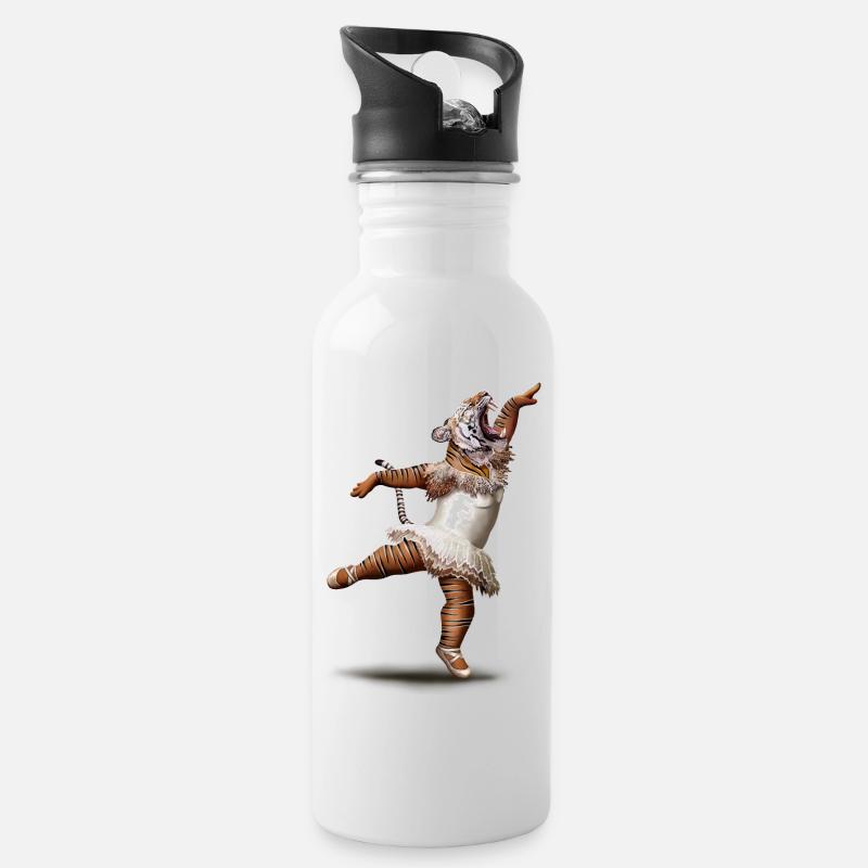 KILLER DANCE MOVE - Water bottle with straw - white