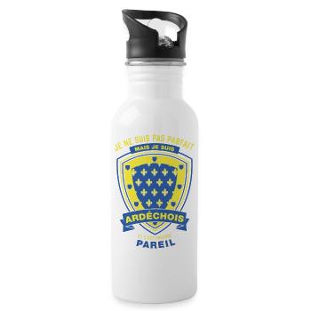 Ardéchois Parfait - Gourde avec paille intégrée - blanc - Droite