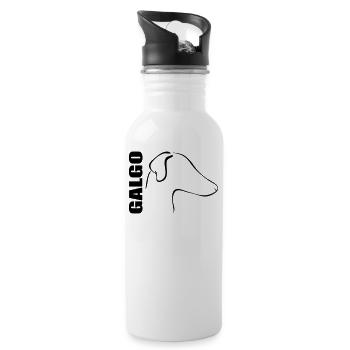 GALGO PROFIL - Trinkflasche mit integriertem Trinkhalm - Weiß - Rechts