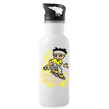 Asphalt burner flex - Water bottle with straw - white - Right