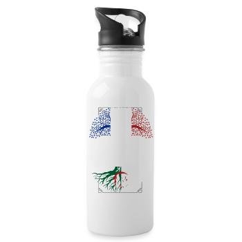 Racines Algeriennes - Gourde avec paille intégrée - blanc - Droite