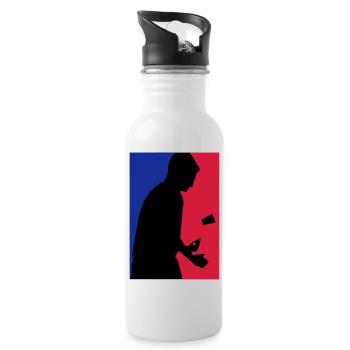 Flip Cup - Trinkflasche mit integriertem Trinkhalm - Weiß - Rechts