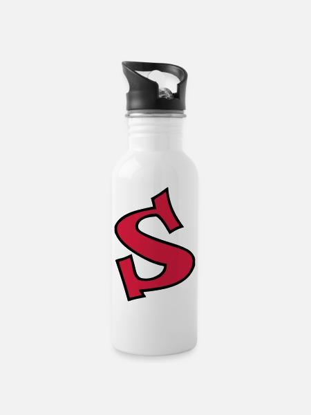 SehndeS - Water bottle with straw - white