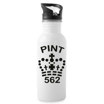 Imperial Pint - Water bottle with straw - white - Right