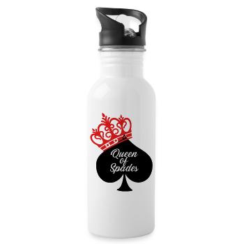 Lady Pik - Water bottle with straw - white - Right