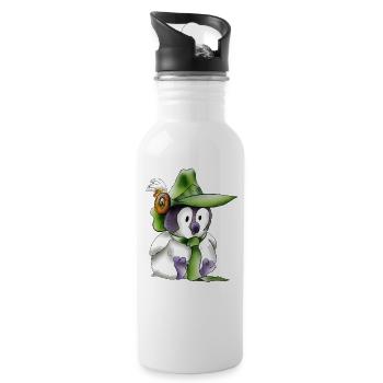 Schütze to be - Trinkflasche mit integriertem Trinkhalm - Weiß - Rechts