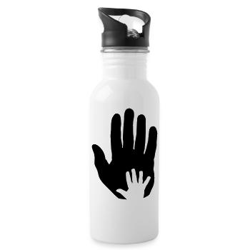 Baby Hand in Hand - Trinkflasche mit integriertem Trinkhalm - Weiß - Rechts