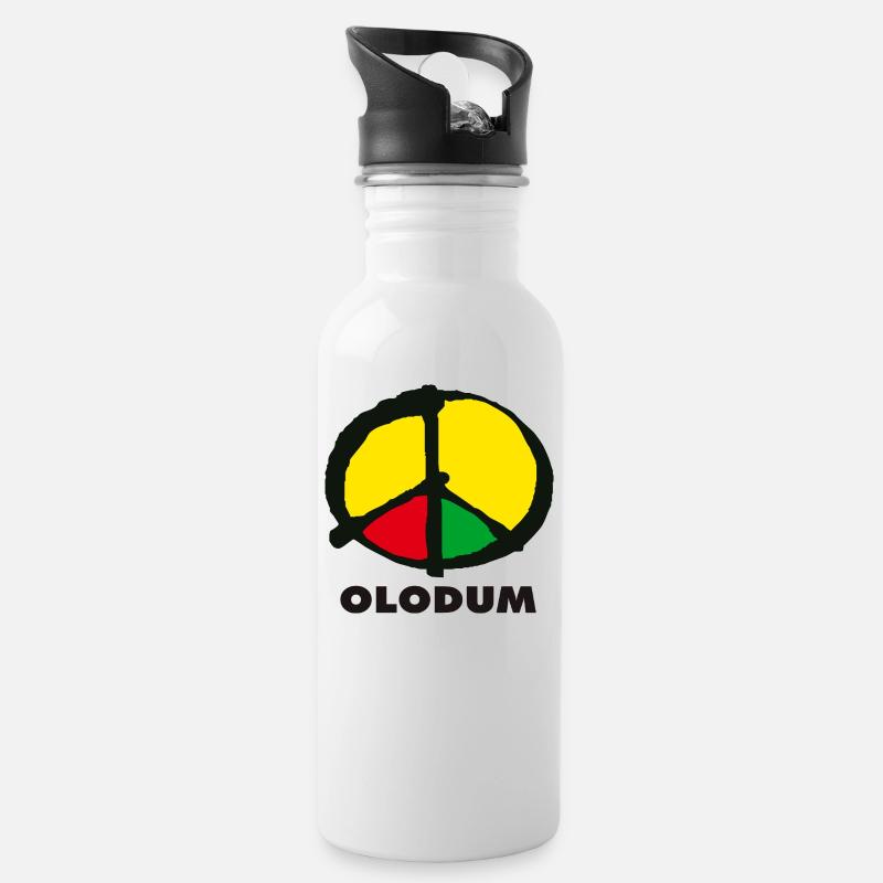 Olodum Samba Requebra Salvador De Bahia - Brasil - Trinkflasche mit integriertem Trinkhalm - Weiß