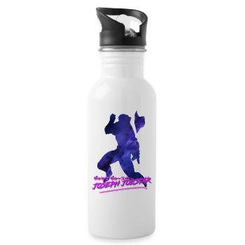 Joseph Joestar Outrun - Trinkflasche mit integriertem Trinkhalm - Weiß - Rechts