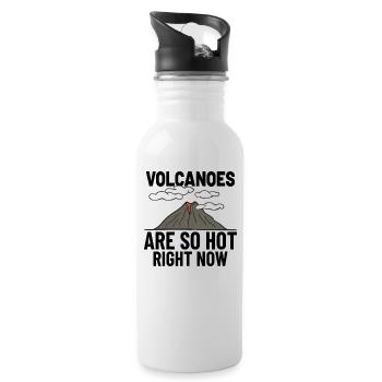 Geologist Volcano Geology Rock Hunter Rock Hunting - Water bottle with straw - white - Right
