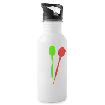 Fléchettes Fléchettes Fléchettes Fléchettes Joueurs de fléchettes Sport - Gourde avec paille intégrée - blanc - Droite