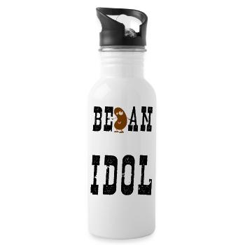 Be an idol - Water bottle with straw - white - Right