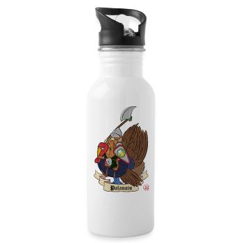 Dwarf Paladin - the Palanain - Water bottle with straw - white - Right