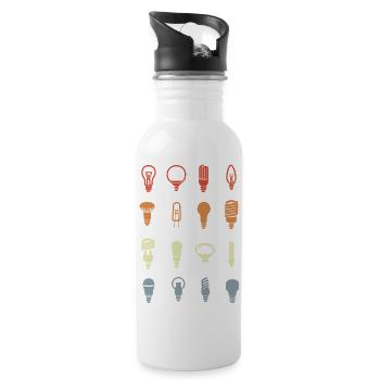 Light bulb sockets - Water bottle with straw - white - Right
